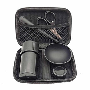 The Bench grinder and prep kit in its hard black case