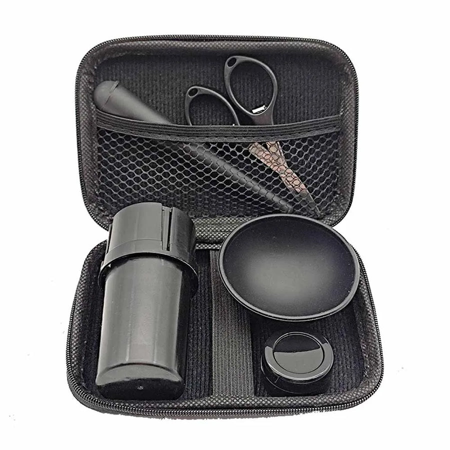 The Bench grinder and prep kit in its hard black case
