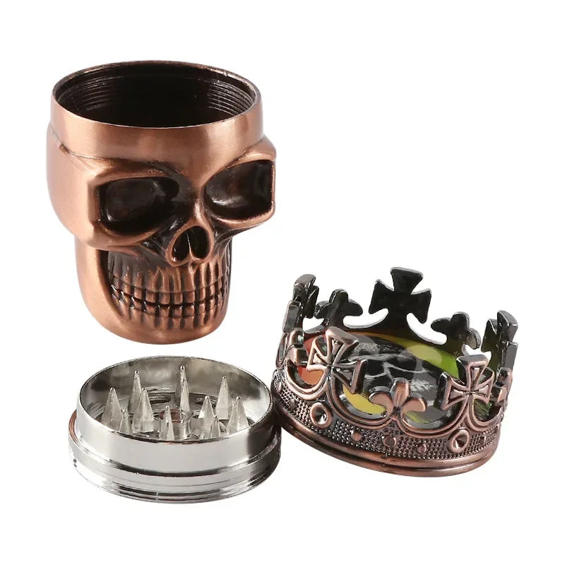 he Sovereign grinder disassembled showing three layers