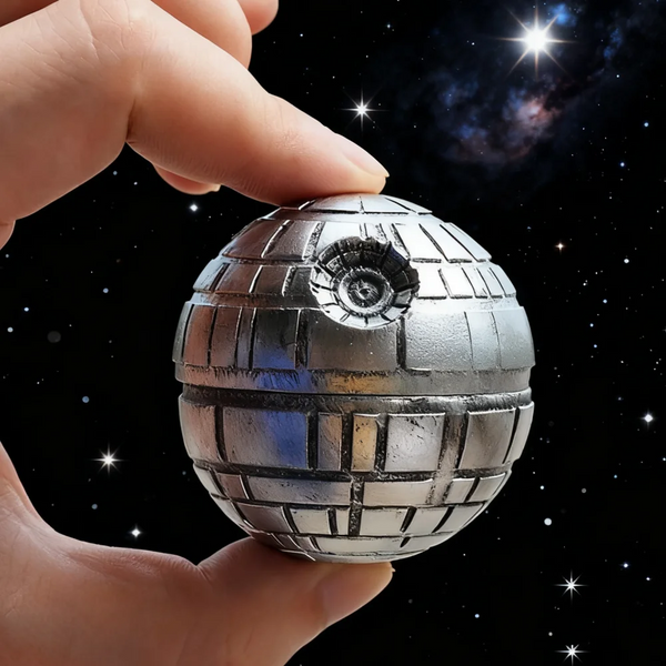 The Eclipse metal sphere herb grinder, closed