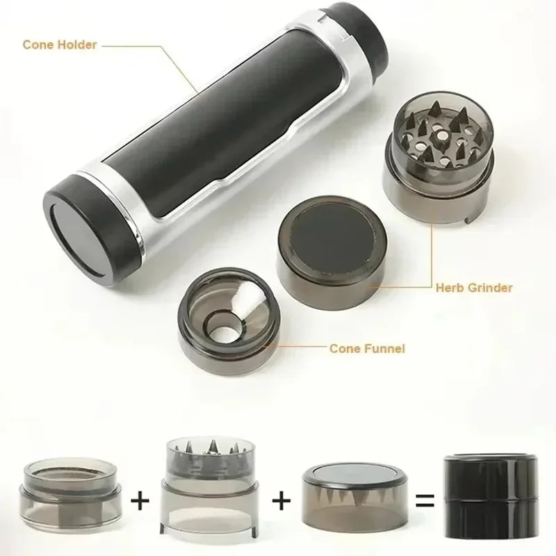 The Trifecta kit taken apart showing all three sections