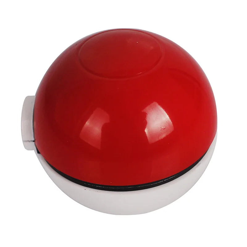 The Capsule ball herb grinder in red, closed