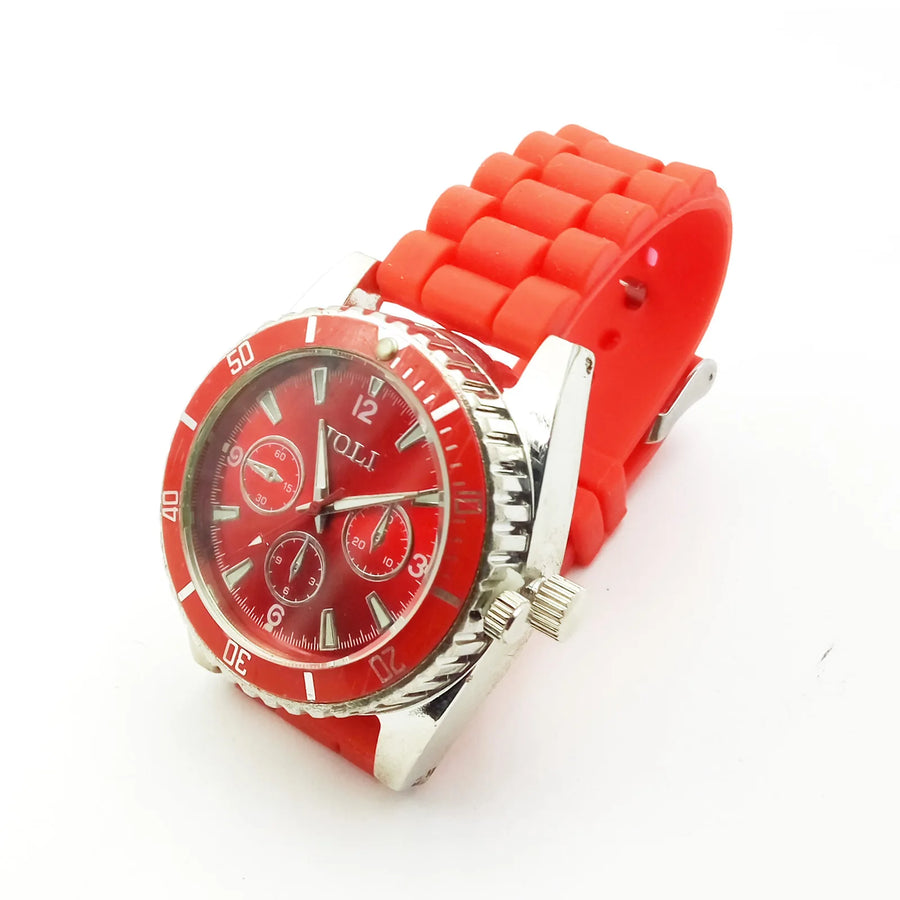 The Chrono watch grinder in red