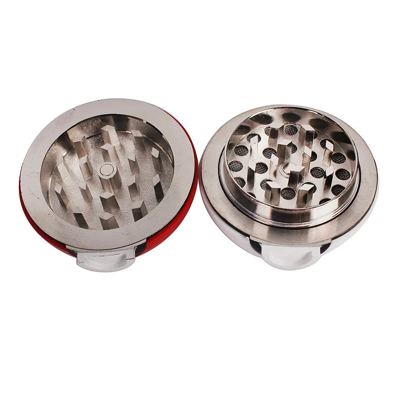 The Capsule grinder opened showing the grinding chamber